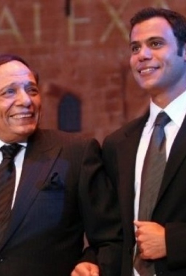 عادل امام وابنه