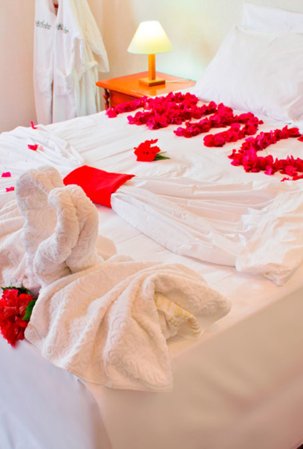 غرفة رومنسية لعيد الحب