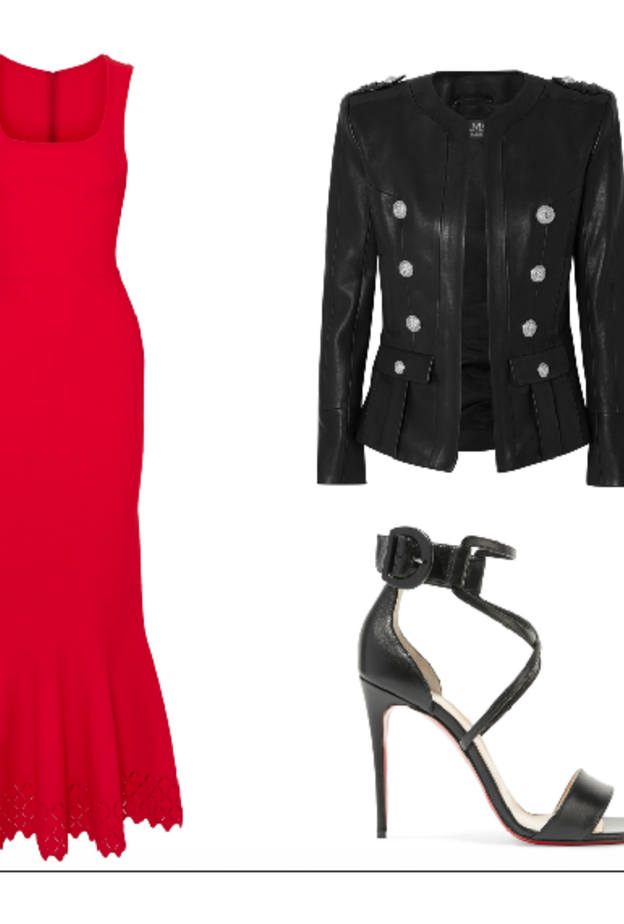 اطلالة نهارية كاجوال وشبابية بالفستان الأحمر القصير