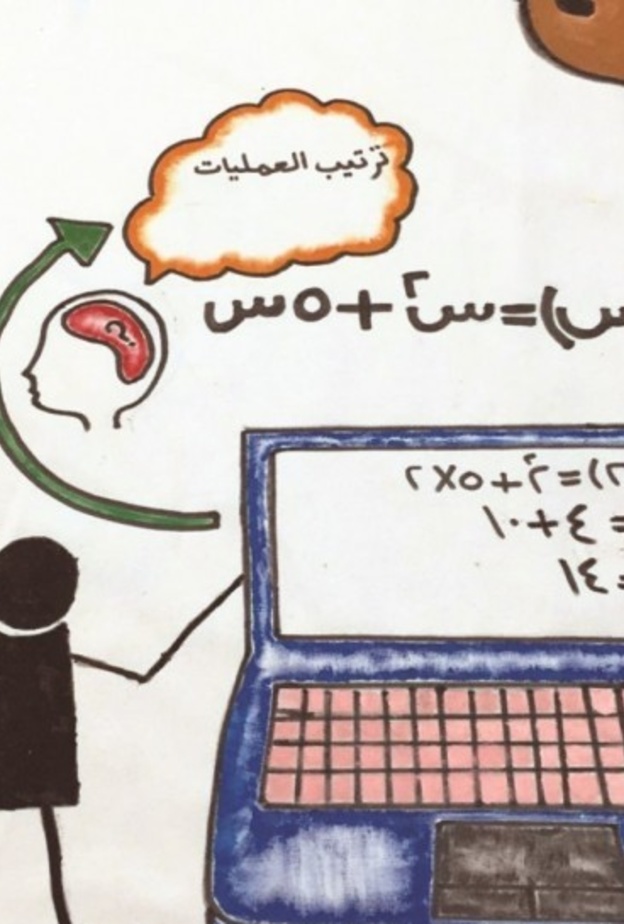 تعد فكرة اللوحة و محتواها فريد و رائد 