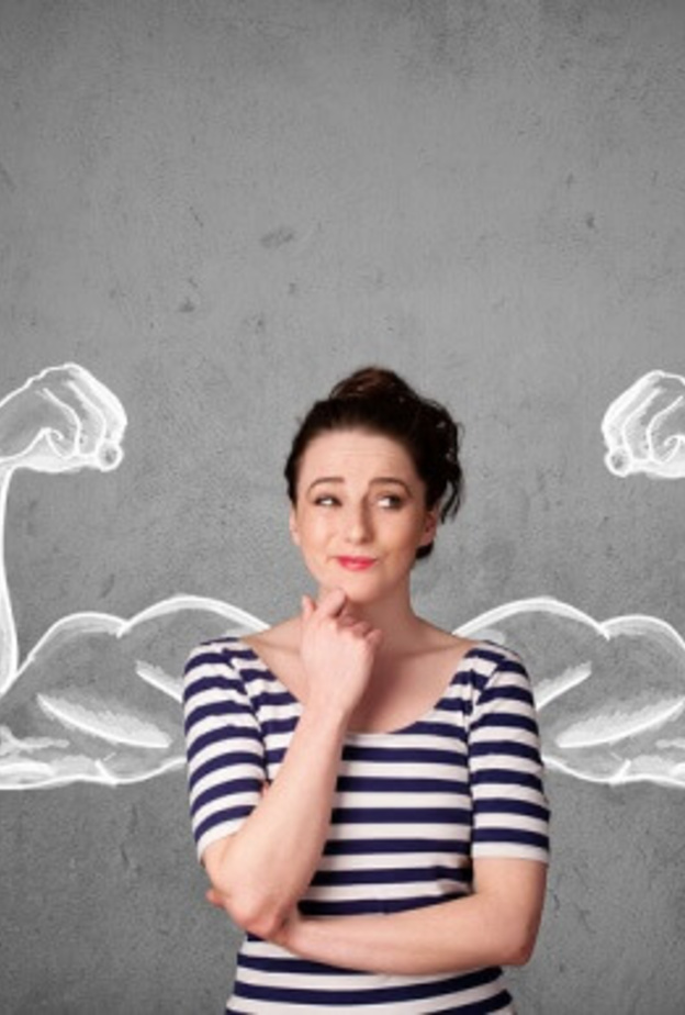 تحاول ان تُظهر انها قويّة لكنها في الحقيقة شخص حساس وتذرف الدموع بسرعة