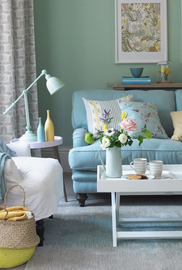 غرفة نوم باللون اللؤلؤي لمواليد برج الحوت