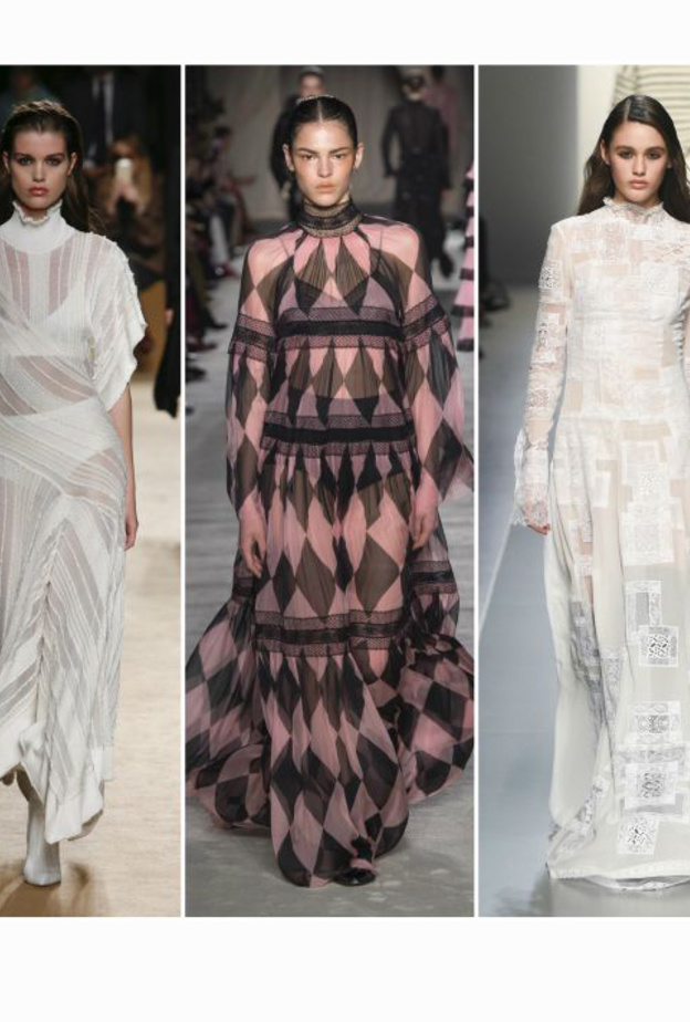 الفساتين الماكسي كما شاهدناها لدى كل من ايميليو بوتشي، ارمانو شيرفينو، فيلوسوفي، روبيرتو كافالي و البيرتا فيريتي