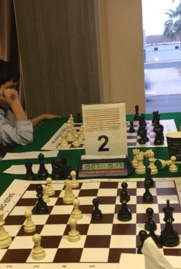 أول مباراة لبطولة الشطرنج للناشئين