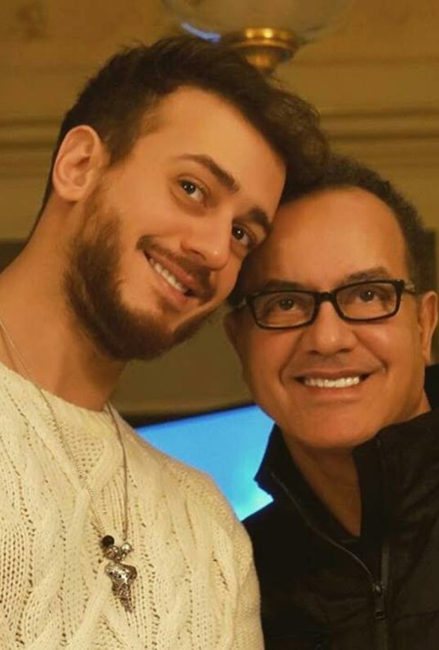 سعد لمجرد مع والده