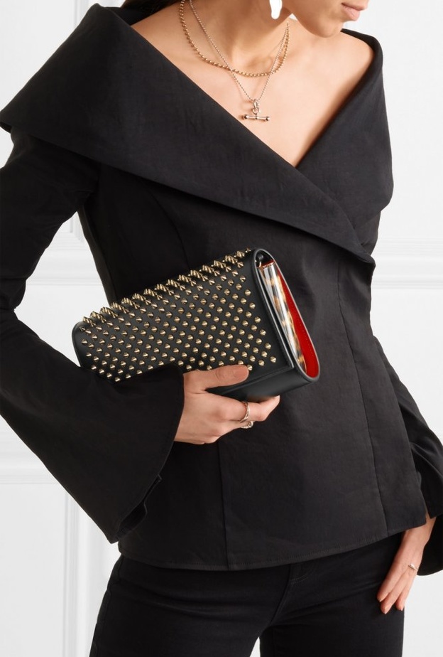 Jimmy Choo حقيبة كلاتش فضية للسهرة من