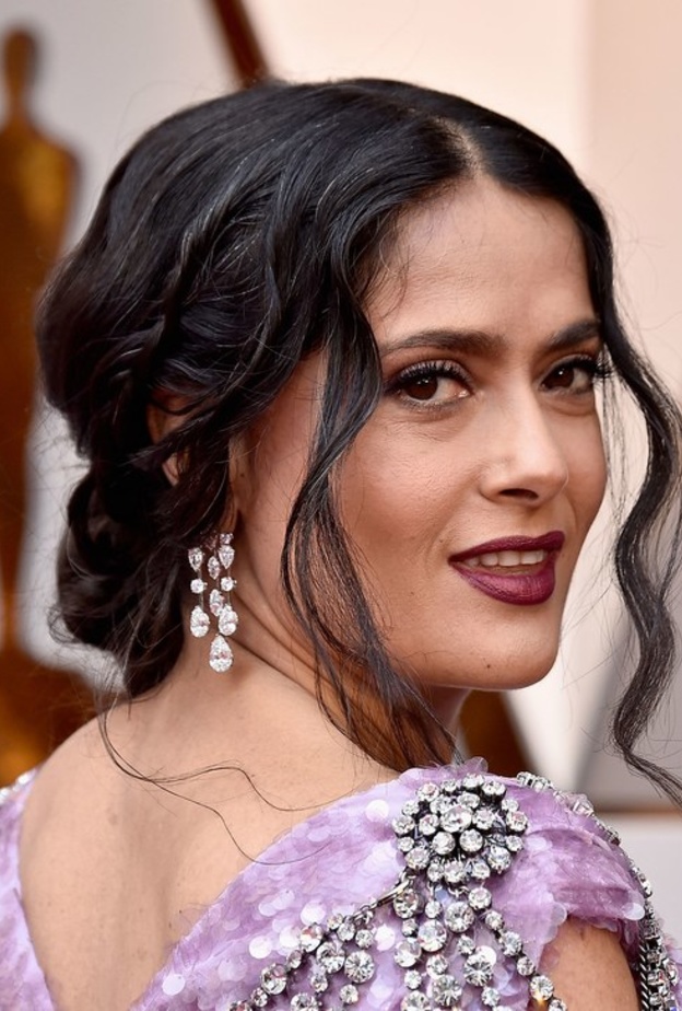 مجوهرات سلمى حايك بـ 4 ملايين دولار في حفل الاوسكار 2018