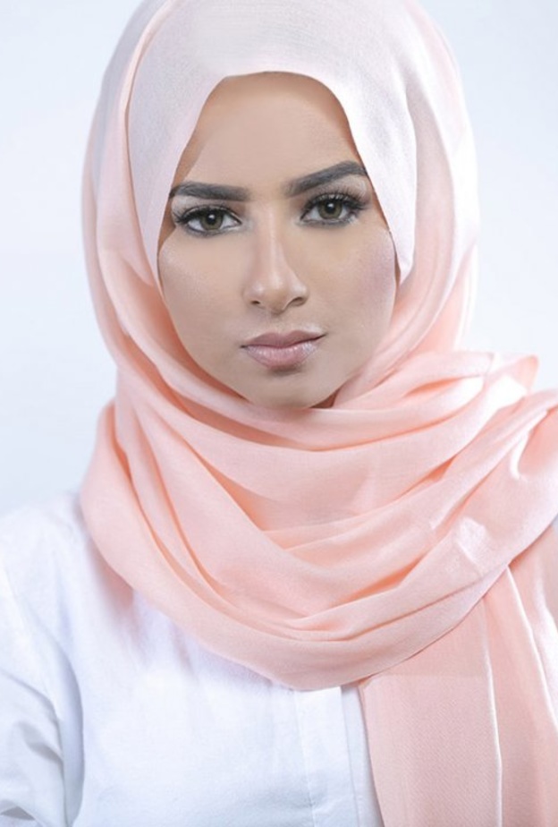 لفات حجاب تركي واسع ووردي