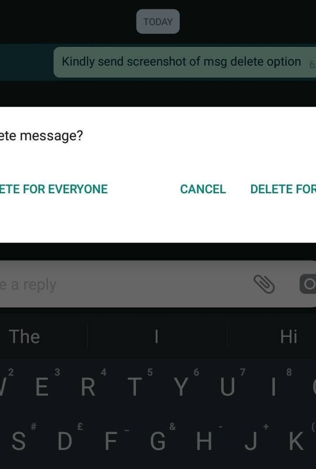الرسائل يمكن حذفها من أجهزة الجميع و ليس فقط من جهازك