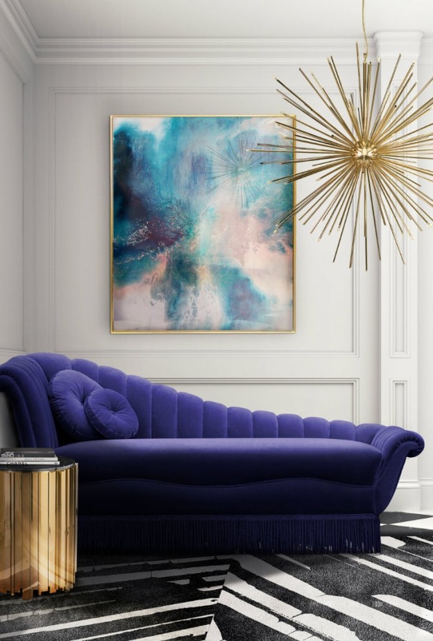 كنب ربيعي رائع لديكور غرفة الجلوس 