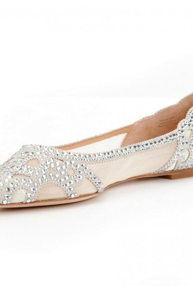 احذية مسطحة للعروس الطويلة من Aquazzura