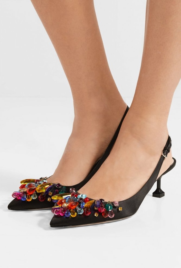 Dolce & Gabbana حذاء بكعب منخفض بتصميم أنيق من