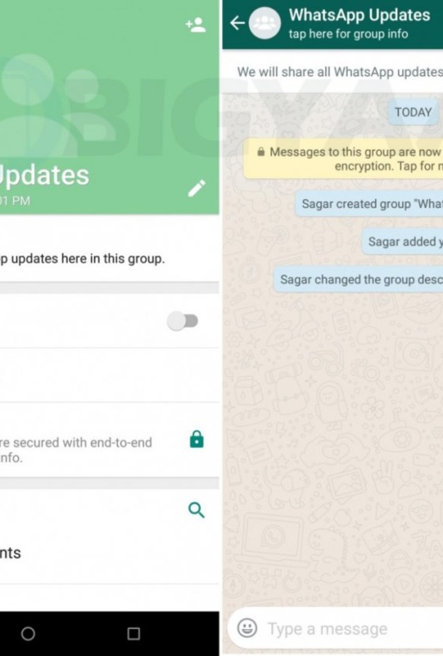 واتساب يدعم وصف المجموعة لجميع مستخدمي أندرويد و آبل