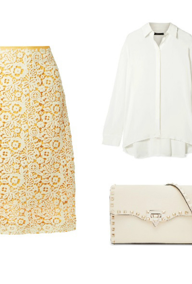 اطلالة للأم راقية بالتنورة الميدي