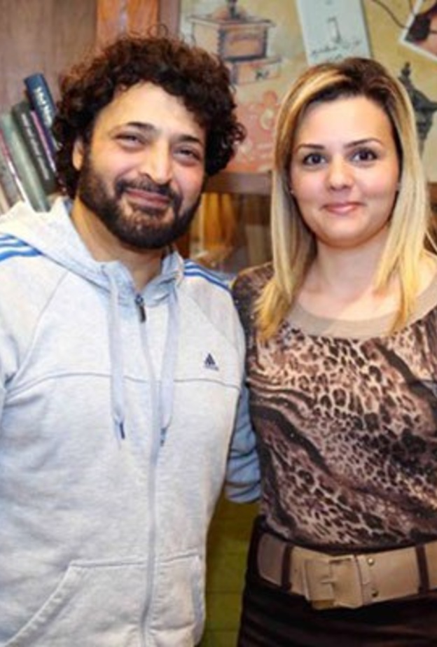 حميد الشاعري وزوجته