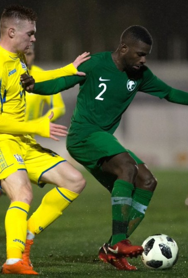 منتخب السعودية لعب تحت الأمطار أمام أوكرانيا