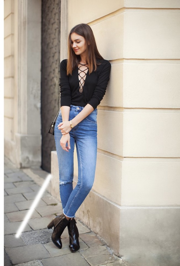 بناطيل جينز هاي ويست تضمن لك اطلالات لافتة