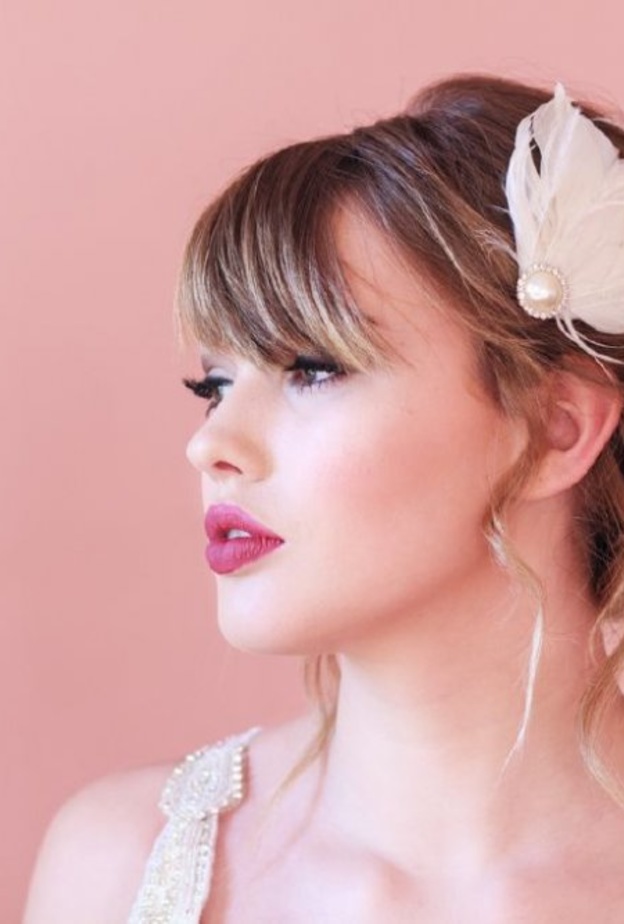 مكياج للعروس باللون الوردي هذا الربيع