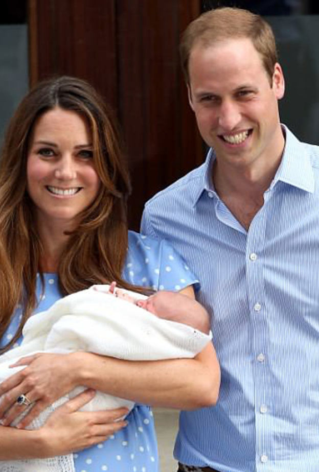 كيت ووليام لحظة استقبال اول مولود لهما