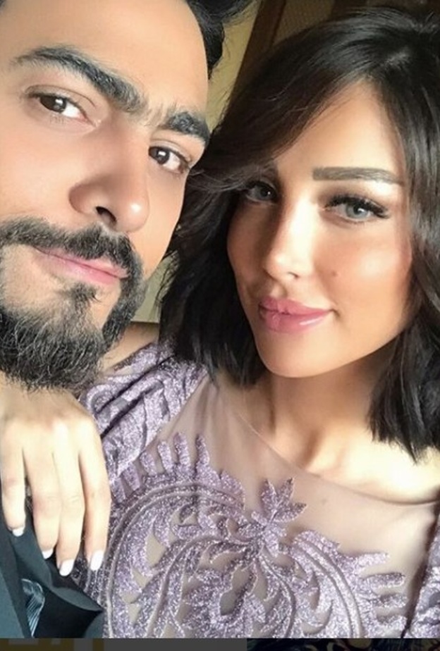 تامر حسني وبسمة بوسيل