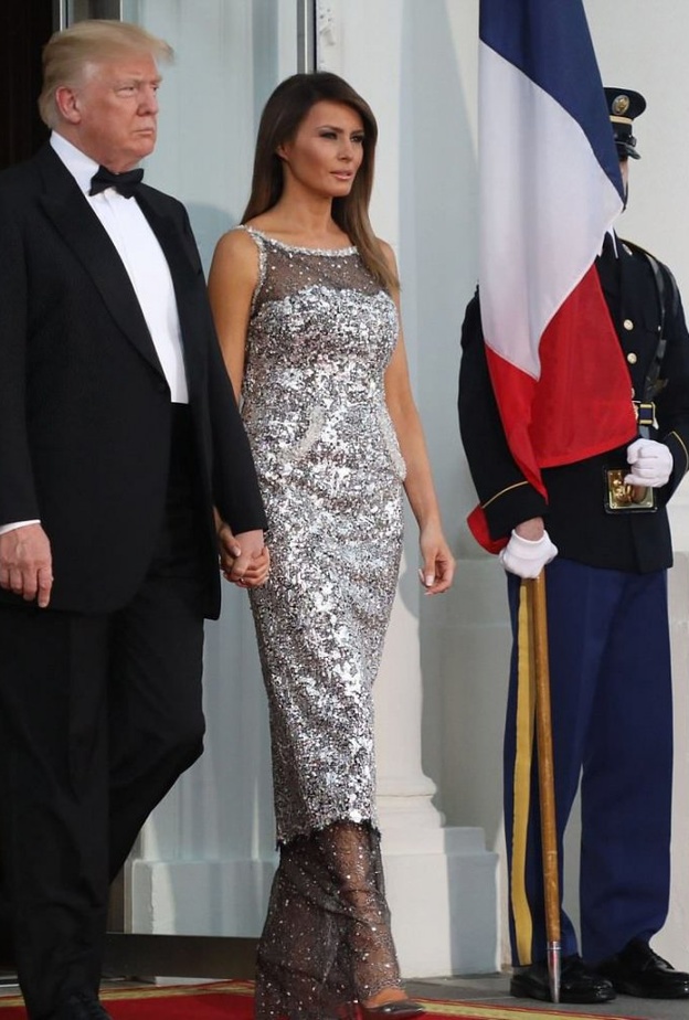 عيون الحاضرين كانت كلّها شاخصة نحو ميلانيا ترامب.