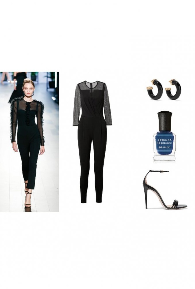 اطلالة شبابية بالجمبسوت الأسود