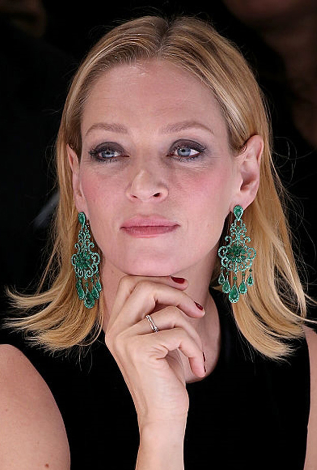 أجمل مجوهرات النجمة أوما ثورمان في عيد ميلادها الـ 48