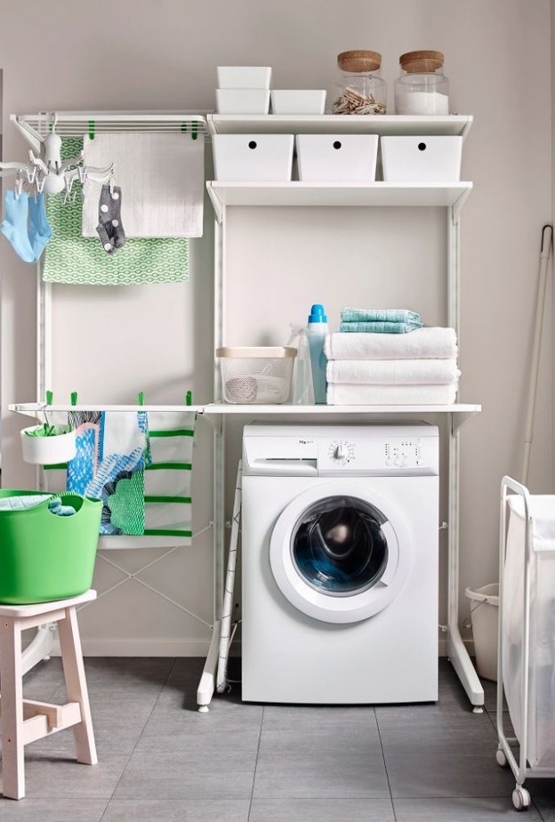 دهانات حوائط بلون الباستيل لغرف الغسيل