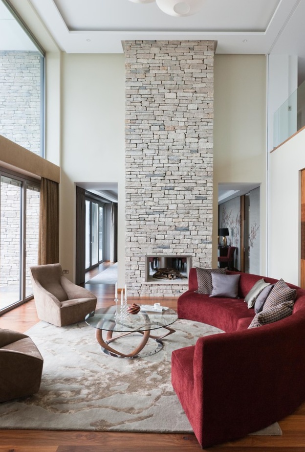 أثاث عصري لغرف جلوس دائرية