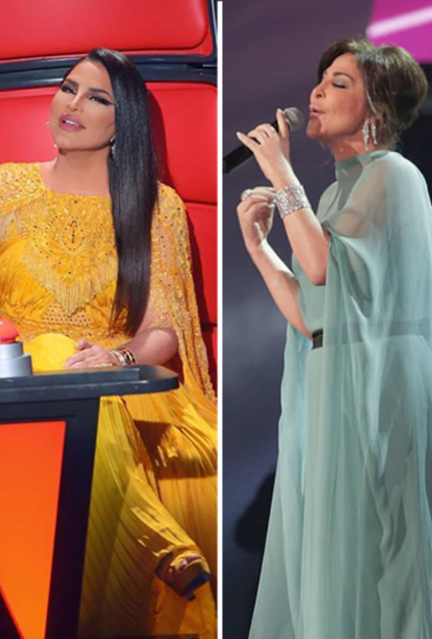 اليسا بفستان أزرق من ألبيرتا فيريتي ‏Alberta Ferretti