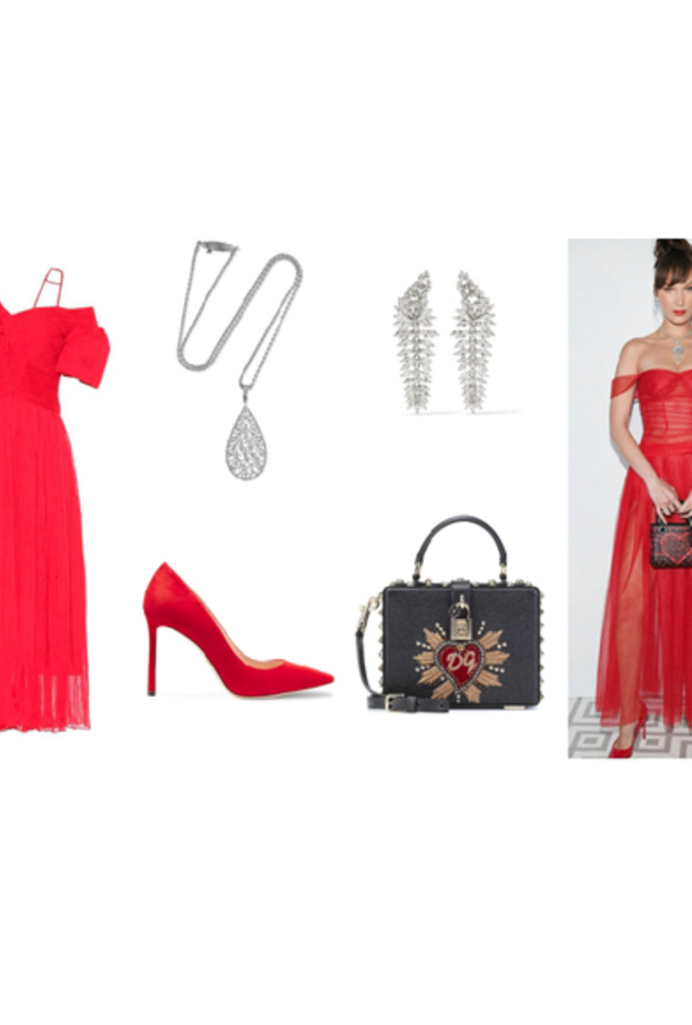  تألقي بالأحمر الجذاب بأسلوب بيلا حديد الشبابي