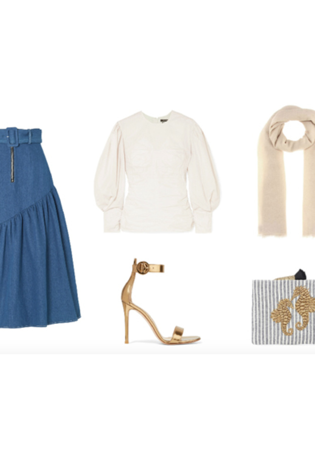 أسلوب ملفت وعصري للمحجبات بتنورة الجينز الطويلة