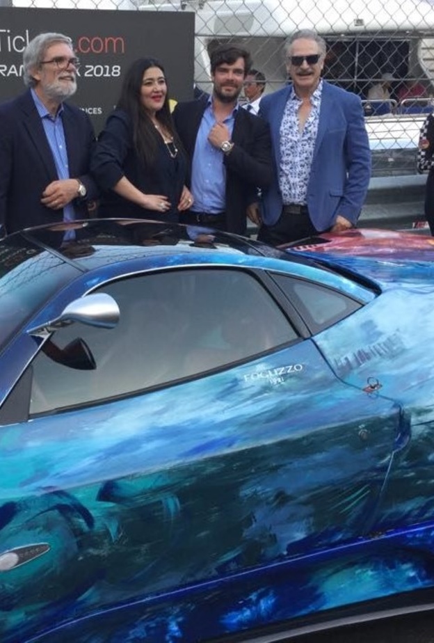  الفنانة العالمية شاليمار شربتلي ووزير اقتصاد مقاطعة موناكو