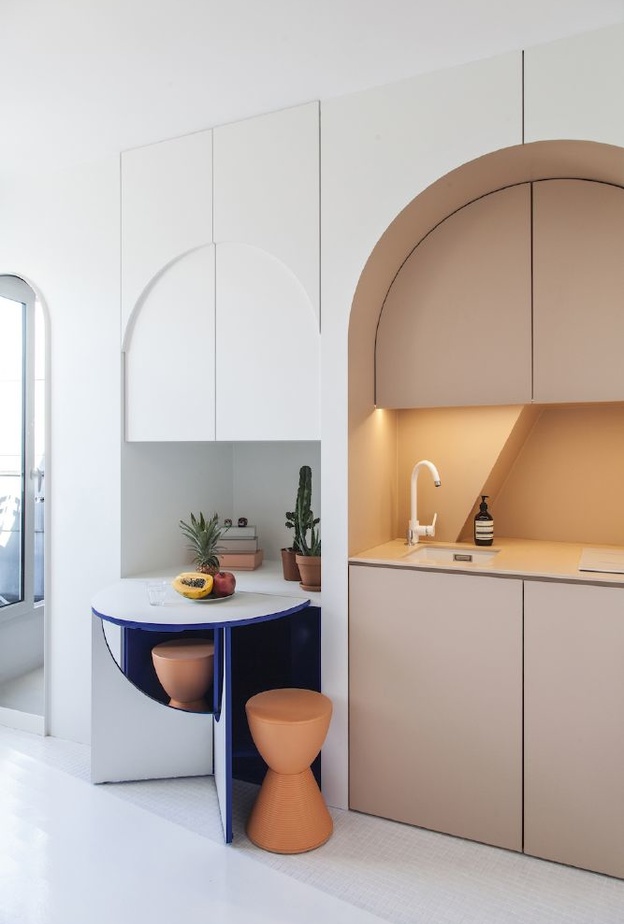 تصاميم كراسي مميزة لديكور المطبخ الصغير