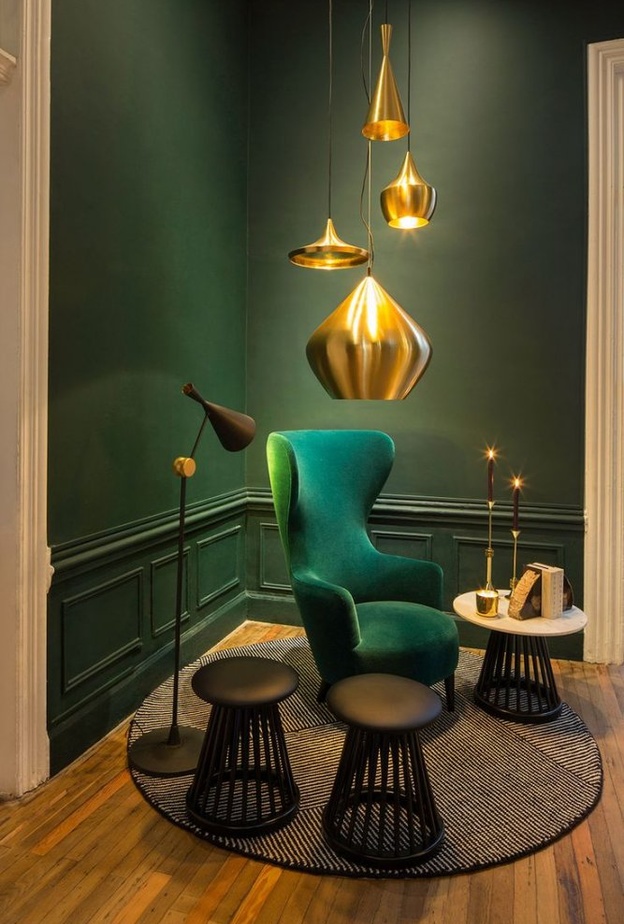  غرفة جلوس تتألق باللون الذهبي