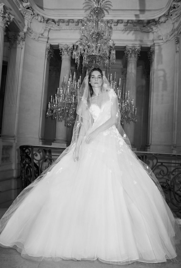 فساتين زفاف راقية و ملكية بالتنورة المنفوشة من مجموعة ايلي صعب لربيع 2019