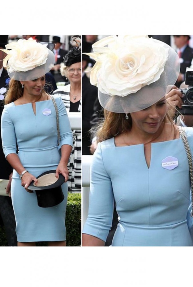 الشيخ محمد بن راشد آل مكتوم وعقيلته الاميرة هيا بنت الحسين في سباق رويال أسكوت 2018