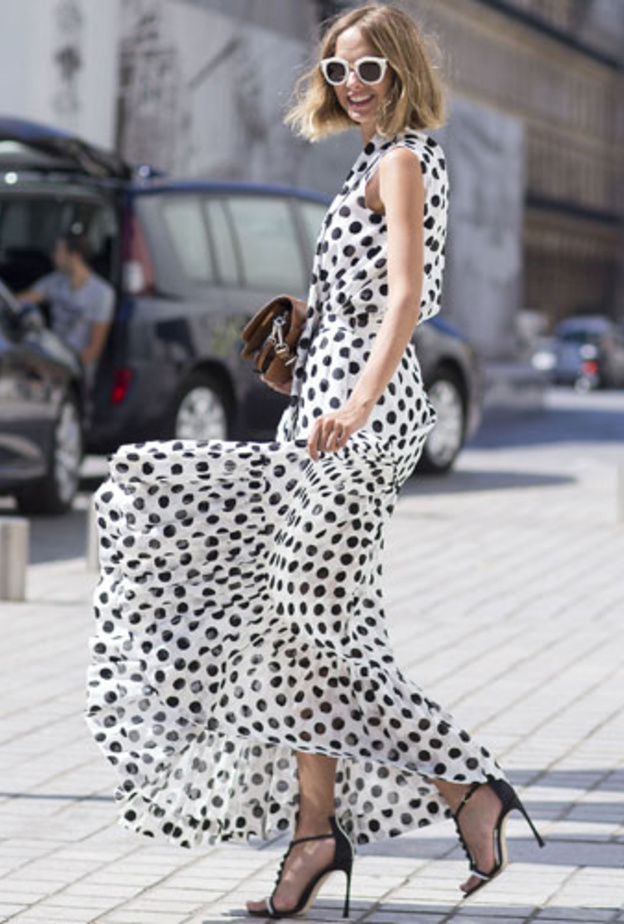 اختاري تنسيقات عصرية بالأقمشة المنقطة 