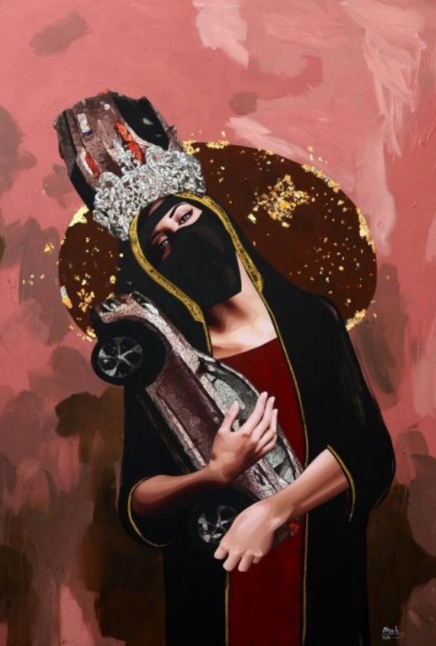 من أعمال الفنانة تغريد البقشي