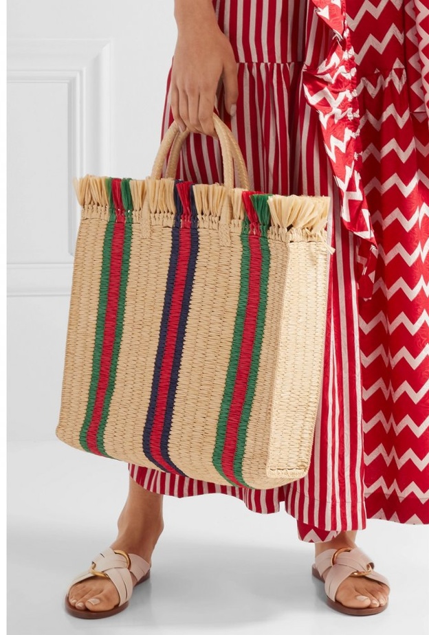 احدث تصاميم الحقائب المصنوعة من القش