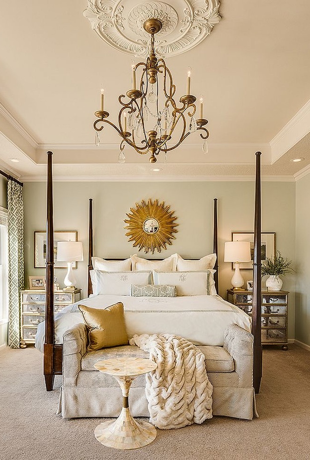 لإنارة زاوايا غرفة النوم الكلاسيك