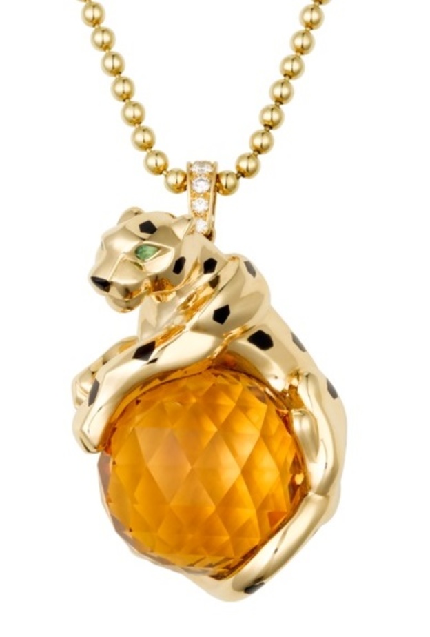 أقراط بوميلاتو من الكوارتز الأصفر والماس