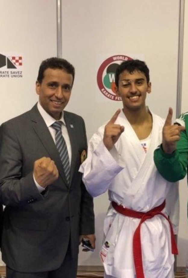 محمد عسيري أول لاعب كاراتيه عربي يتأهل لدورة الأولمبياد بالأرجنتين