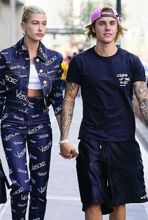 جاستن بيبر وهايلي بالدوين