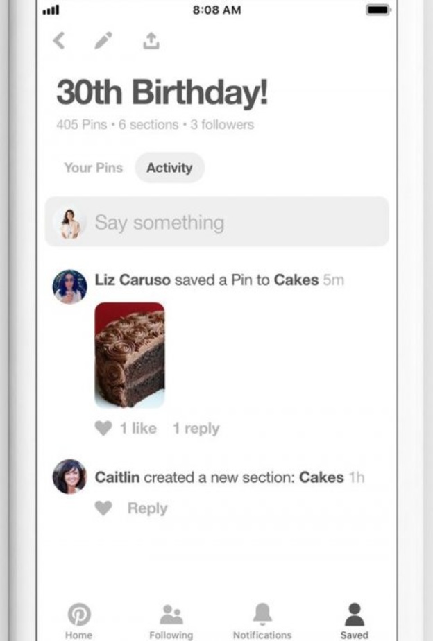 أداة الحوار الجديدة لموقع Pinterest أصبحت متوفرة على مختلف إصدارات الموقع