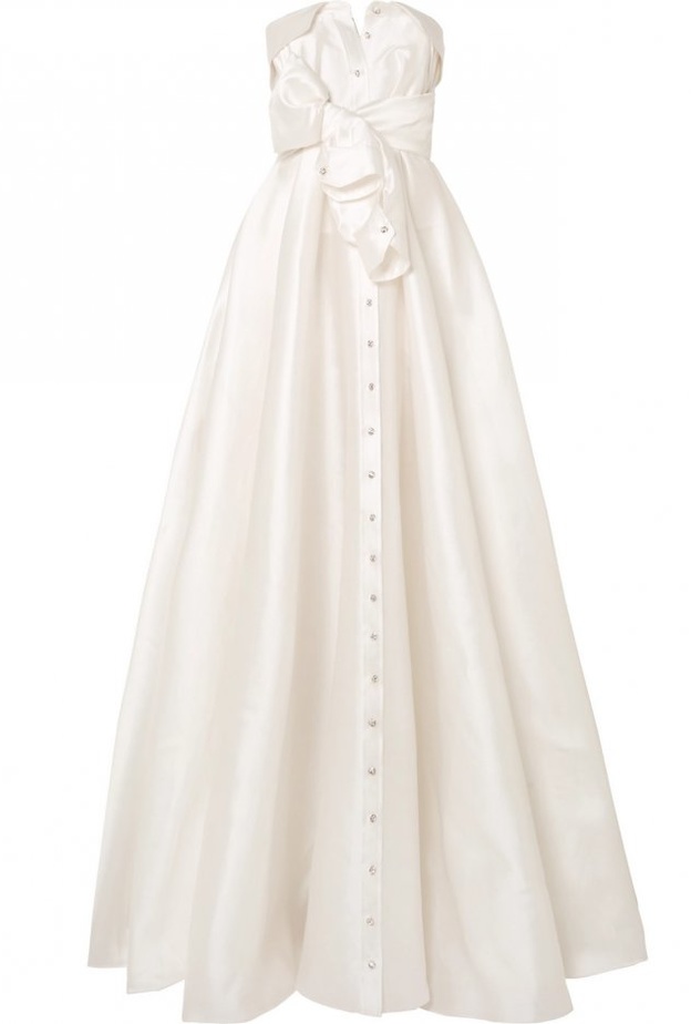 فستان من الشيفون مزين بالكشاكش من DOLCE & GABBANA