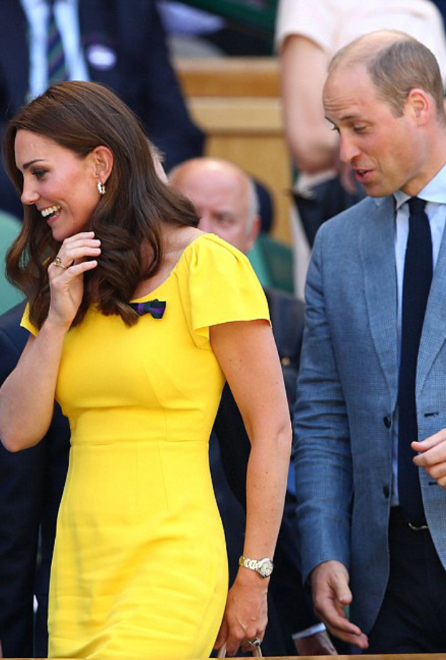 كيت ميدلتون والأمير وليام في نهائي ويمبلدون للرجال