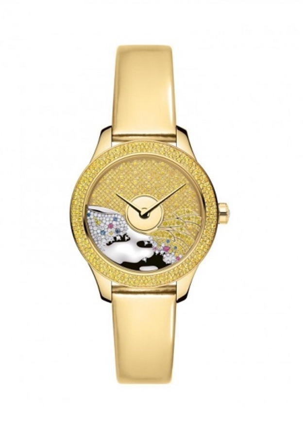 ساعة بولغاري من الذهب الأبيض والأصفر والوردي