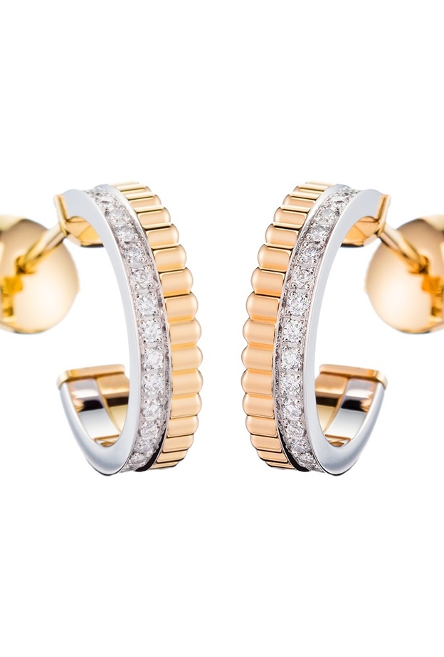 أقراط كارتييه من الذهب