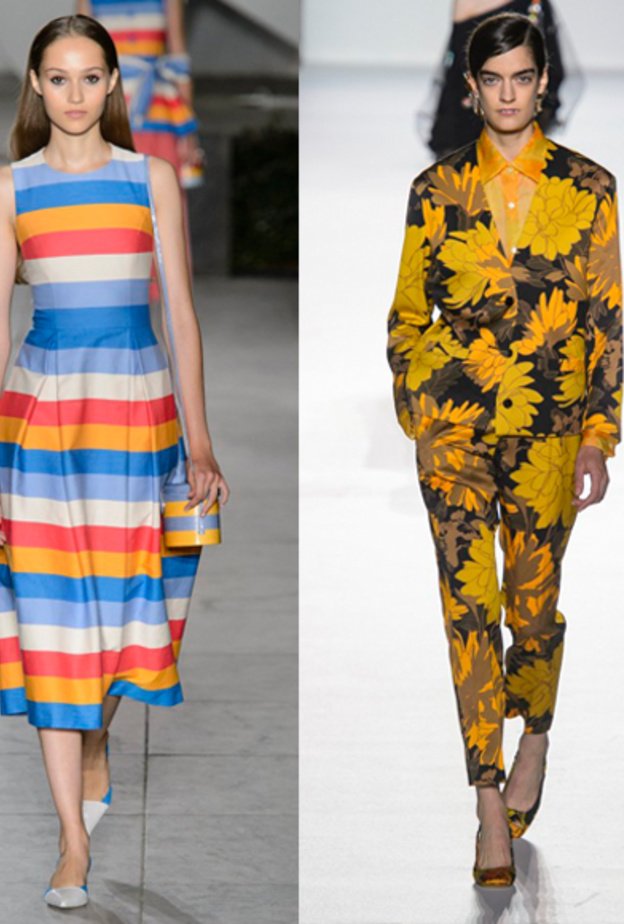 بنطلون مستقيم مع طبعات الورود المطبعة الأكثر رواجاً ‏ من دار ‏Dries Van Noten